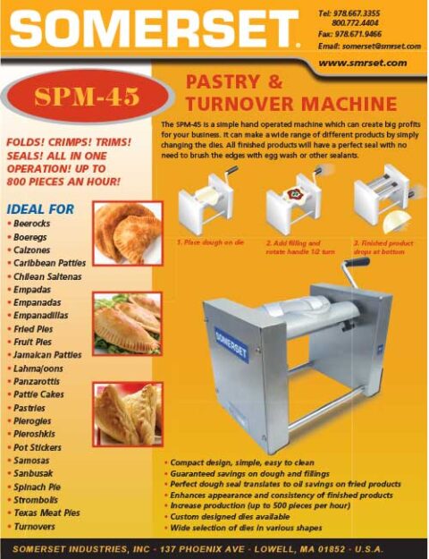 Somerset Pastry and Turnover Machine