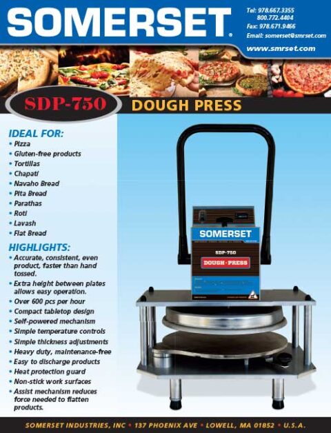 Somerset SDP-750 Dough Press