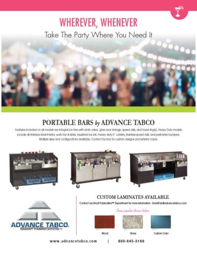 Advance Tabco Portable Bars